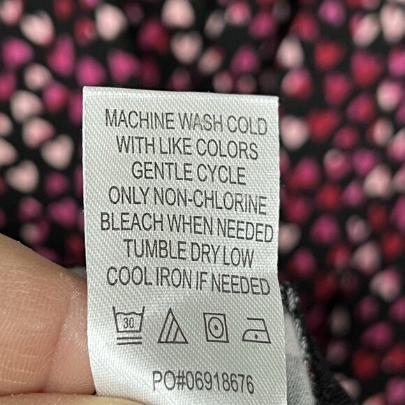 Catherines Tunic Top Womens Size 4X Heart Print Valentine's Day Pink Red Cotton - Picture 15 of 16